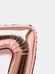 Золотой воздушный шар "Цифра", фольгированный