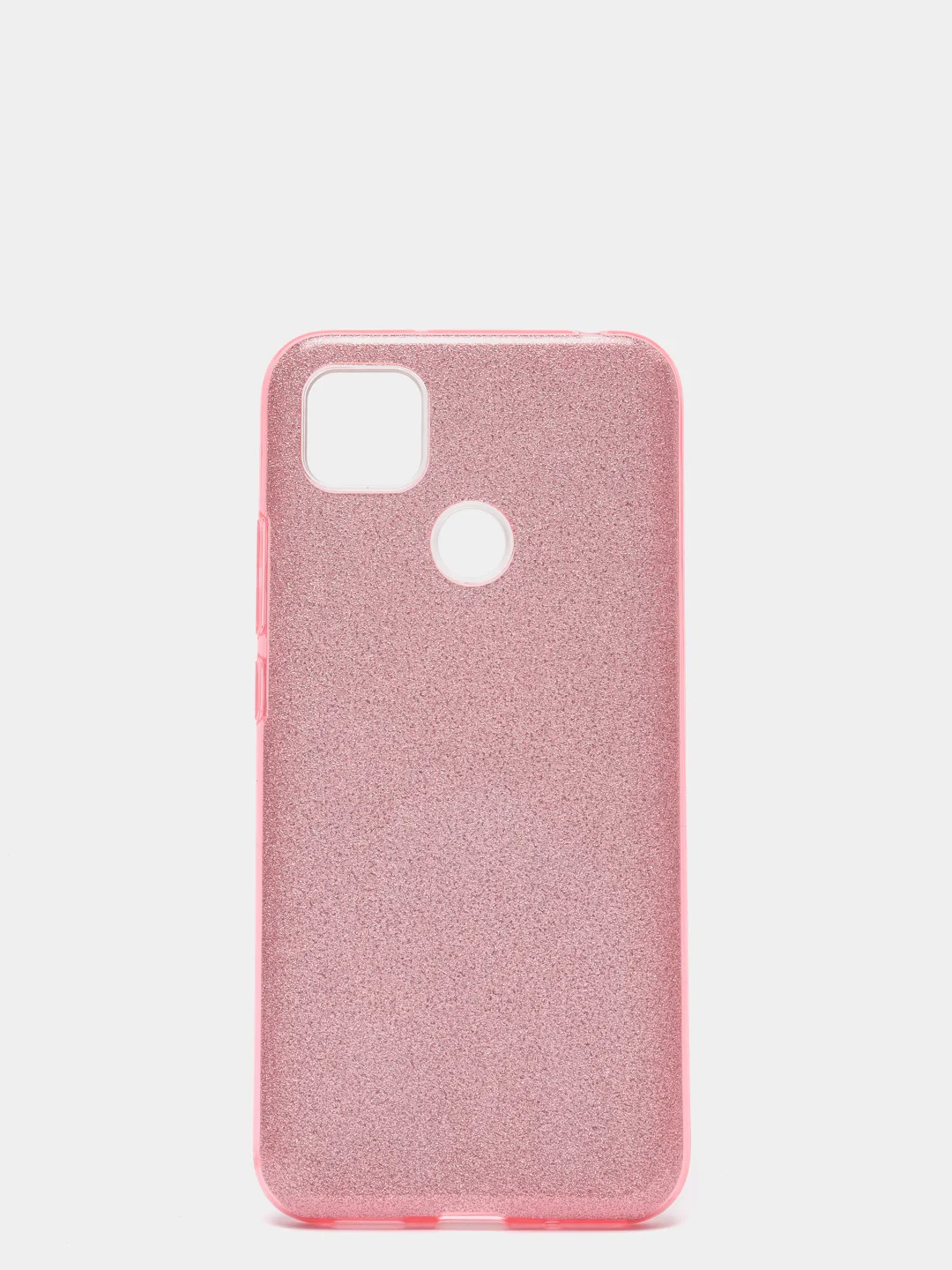 Розовый чехол блестящий Xiaomi Redmi 9C, Redmi 9C NFC, Redmi 10A, Poco C3, накладка с блёстками