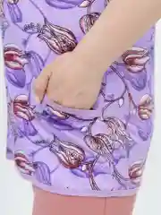 Пурпурный milena21 Туника  женская "Капелька", туника из хлопка
