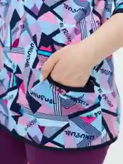 Голубой milena21 Туника  женская "Капелька", туника из хлопка