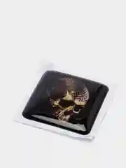 Серебряный 3d стикеры на телефон "design"