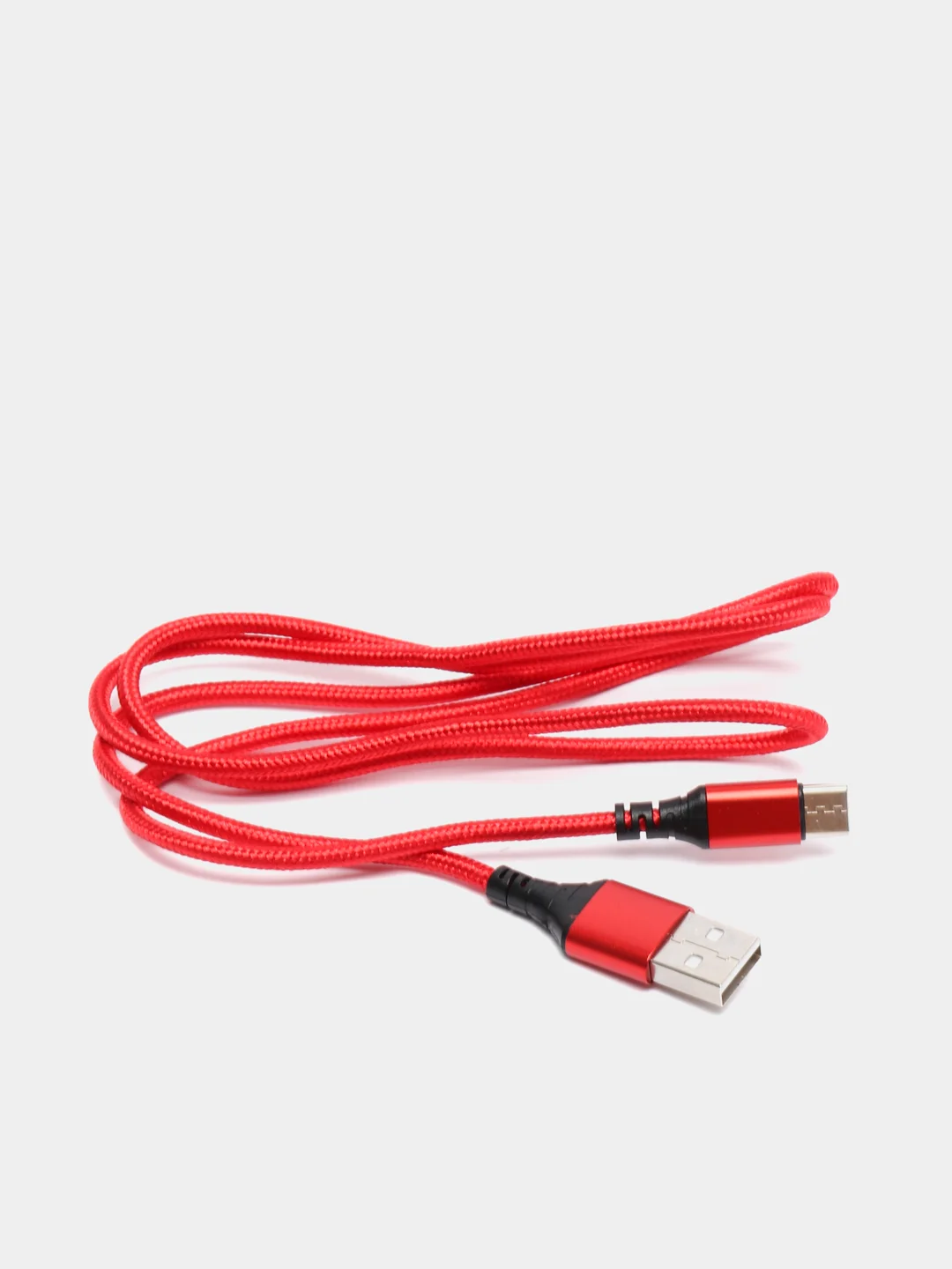 Красный кабель для зарядки Android и Apple iPhone BOROFONE BX54 (1m, Micro-USB/Type-C/Lightning)
