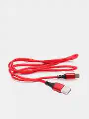 Красный кабель для зарядки Android и Apple iPhone BOROFONE BX54 (1m, Micro-USB/Type-C/Lightning)