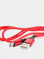 Красный кабель для зарядки Android и Apple iPhone BOROFONE BX54 (1m, Micro-USB/Type-C/Lightning)
