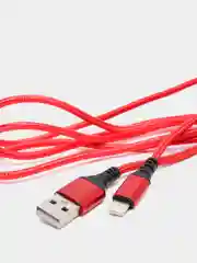 Красный кабель для зарядки Android и Apple iPhone BOROFONE BX54 (1m, Micro-USB/Type-C/Lightning)
