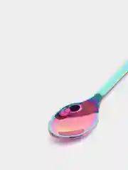 Фиолетовый детская маленькая ложка из нержавеющей стали, ложки для мороженого,ложка десертная