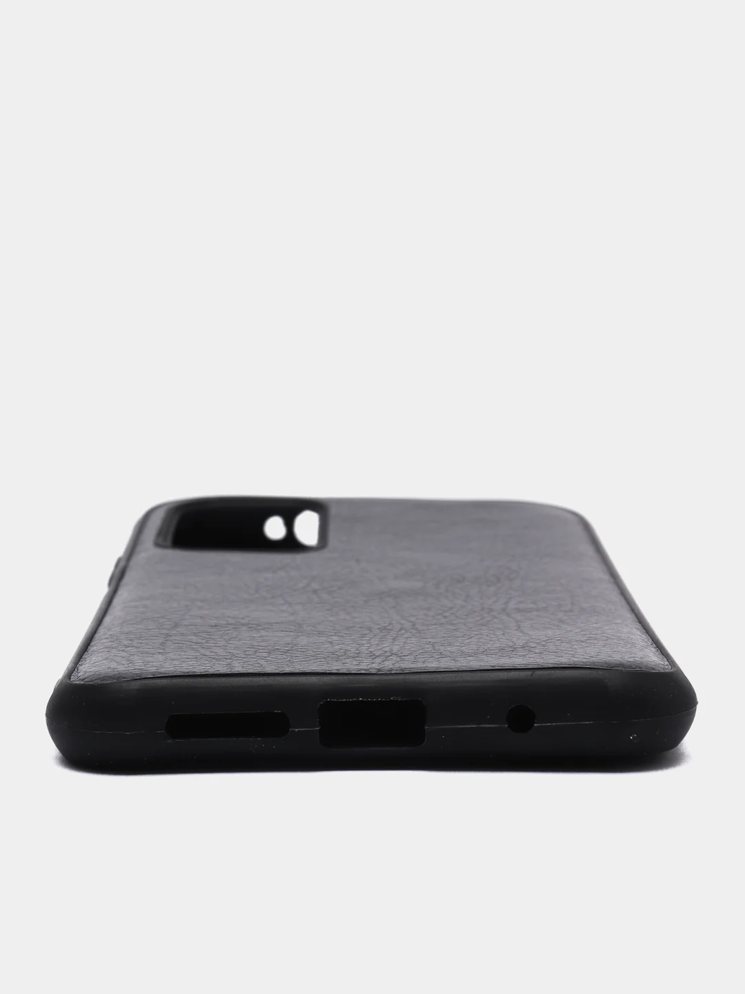 Черный чехол Xiaomi Poco M3 / Redmi 9T, Сяоми Поко М3, Редми 9Т черный силиконовый, имитация кожи
