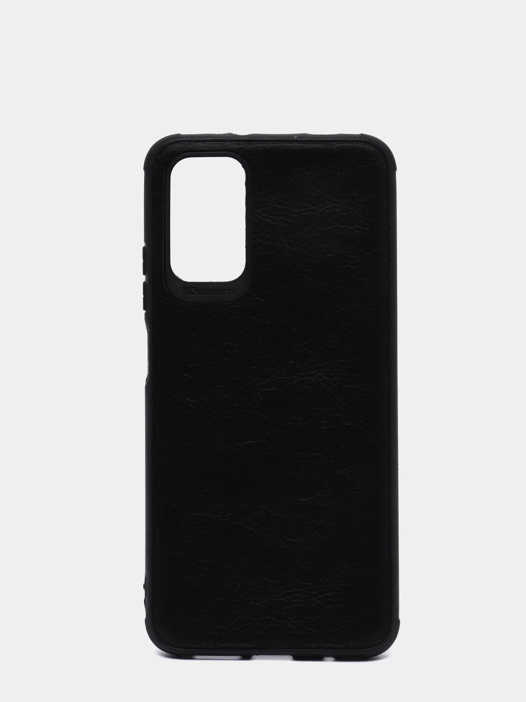 Черный чехол Xiaomi Poco M3 / Redmi 9T, Сяоми Поко М3, Редми 9Т черный силиконовый, имитация кожи