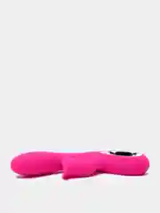 Розовый вибратор двойной кролик для клитора Vacuum FrenzyXXX, в подарочном коробе