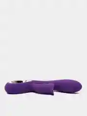 Фиолетовый вибратор двойной кролик для клитора Vacuum FrenzyXXX, в подарочном коробе