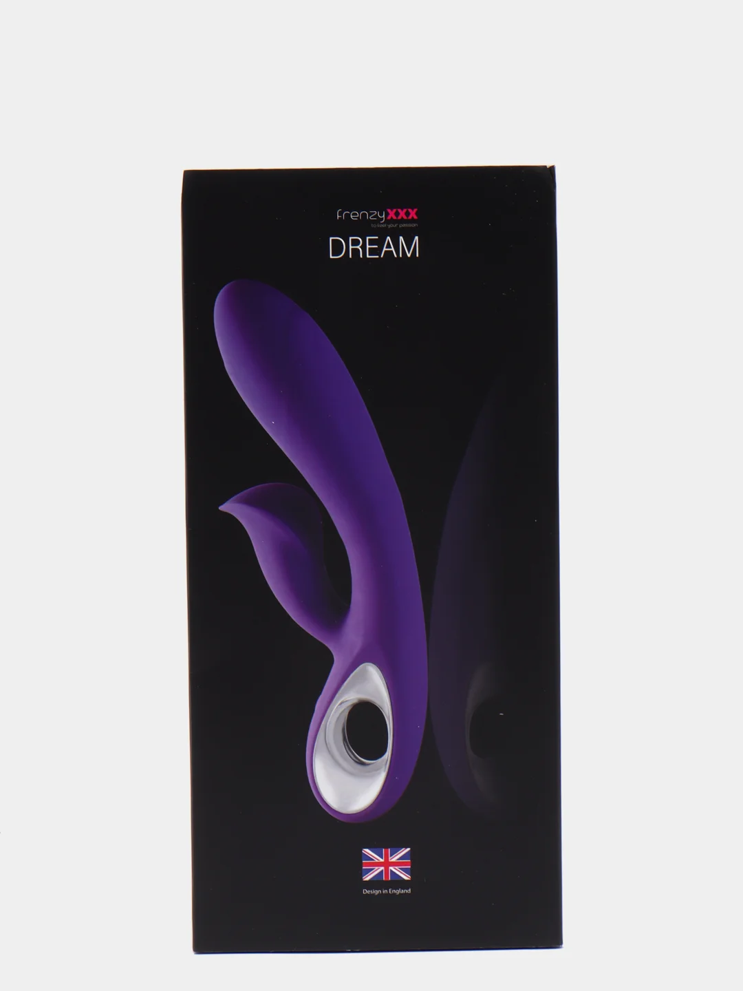 Фиолетовый вибратор двойной кролик для клитора Vacuum FrenzyXXX, в подарочном коробе