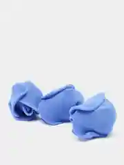 Синий бутоны роз из фоамирана 2 см