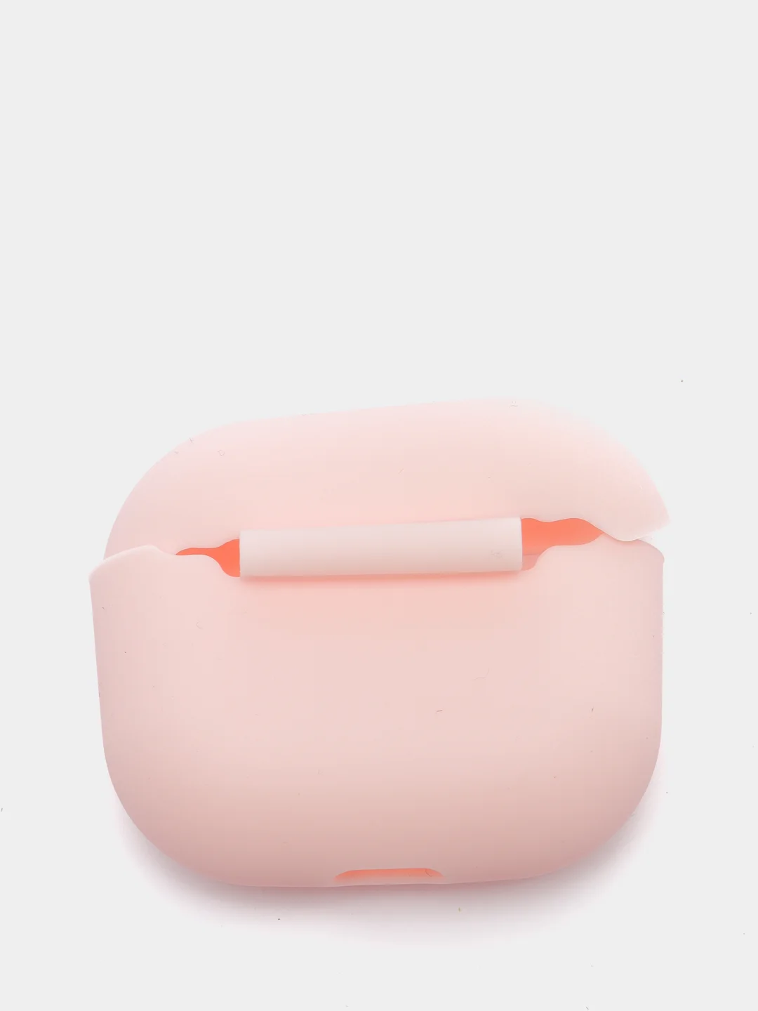 Розовый чехол для  наушников Apple Airpods 3 аирподс силиконовый