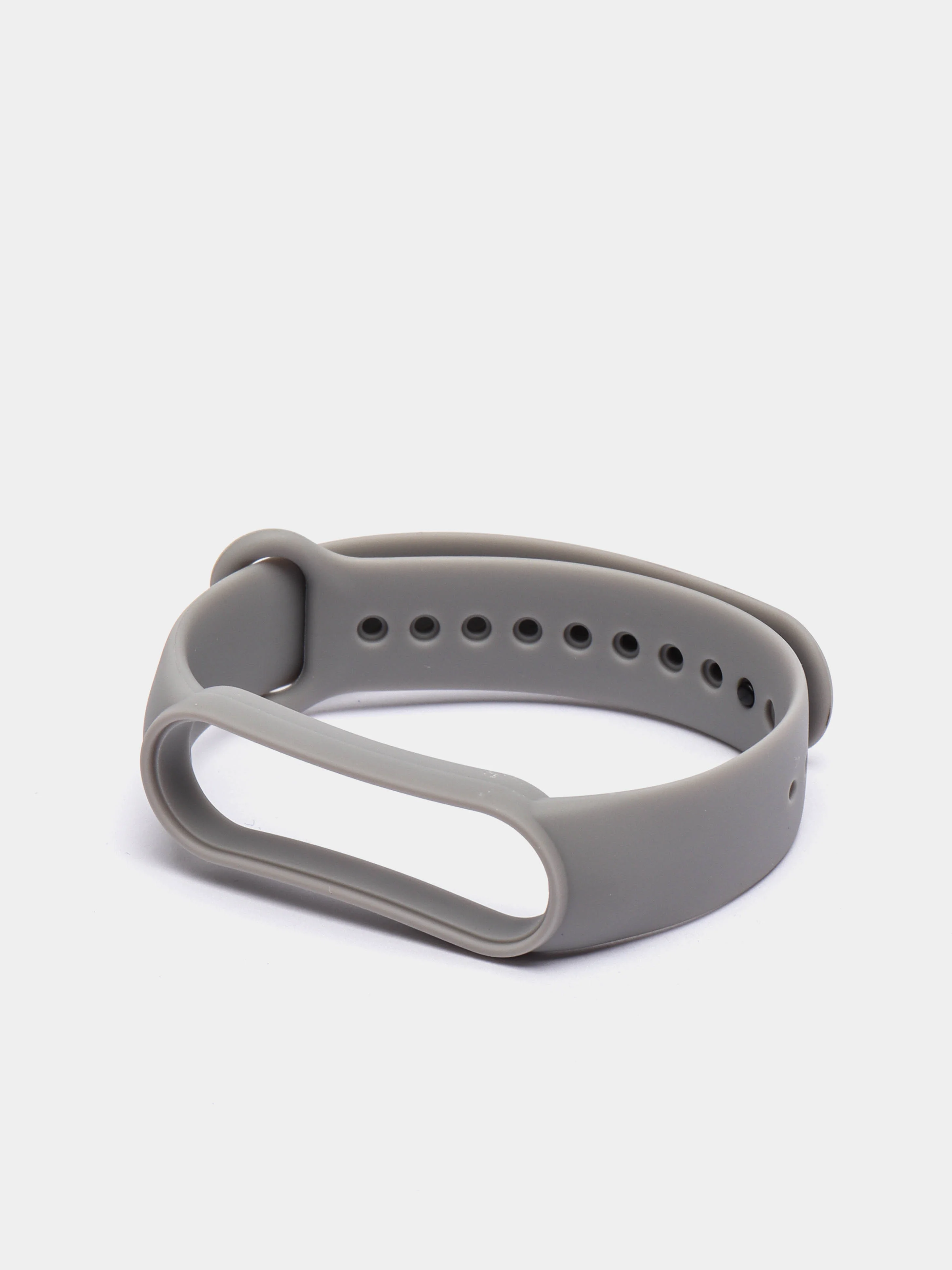 Серый меланж силиконовый ремешок для Xiaomi Mi Band 3 / Mi Band 4 / Mi Band 5 / Браслет на Mi Band