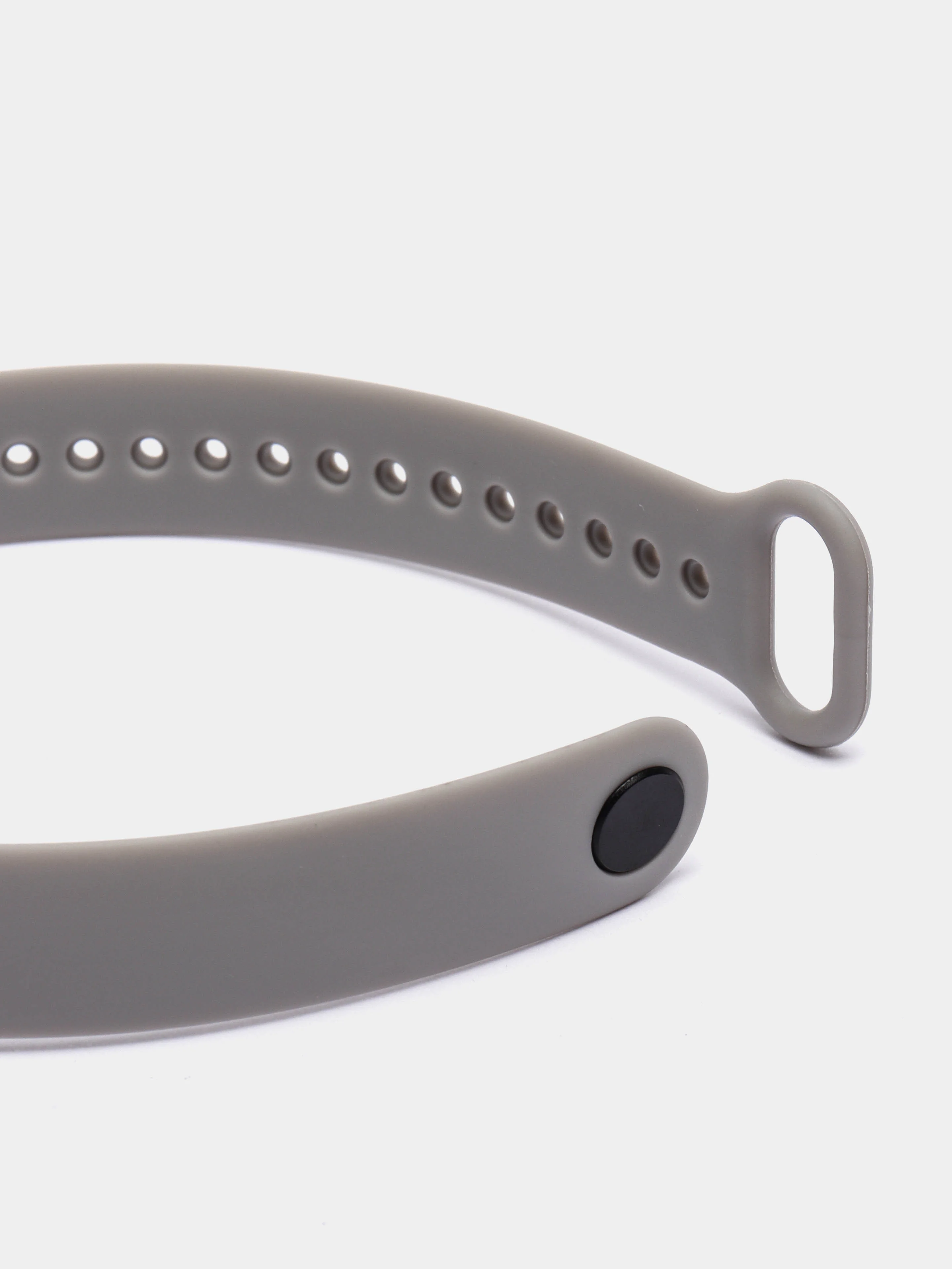 Серый меланж силиконовый ремешок для Xiaomi Mi Band 3 / Mi Band 4 / Mi Band 5 / Браслет на Mi Band