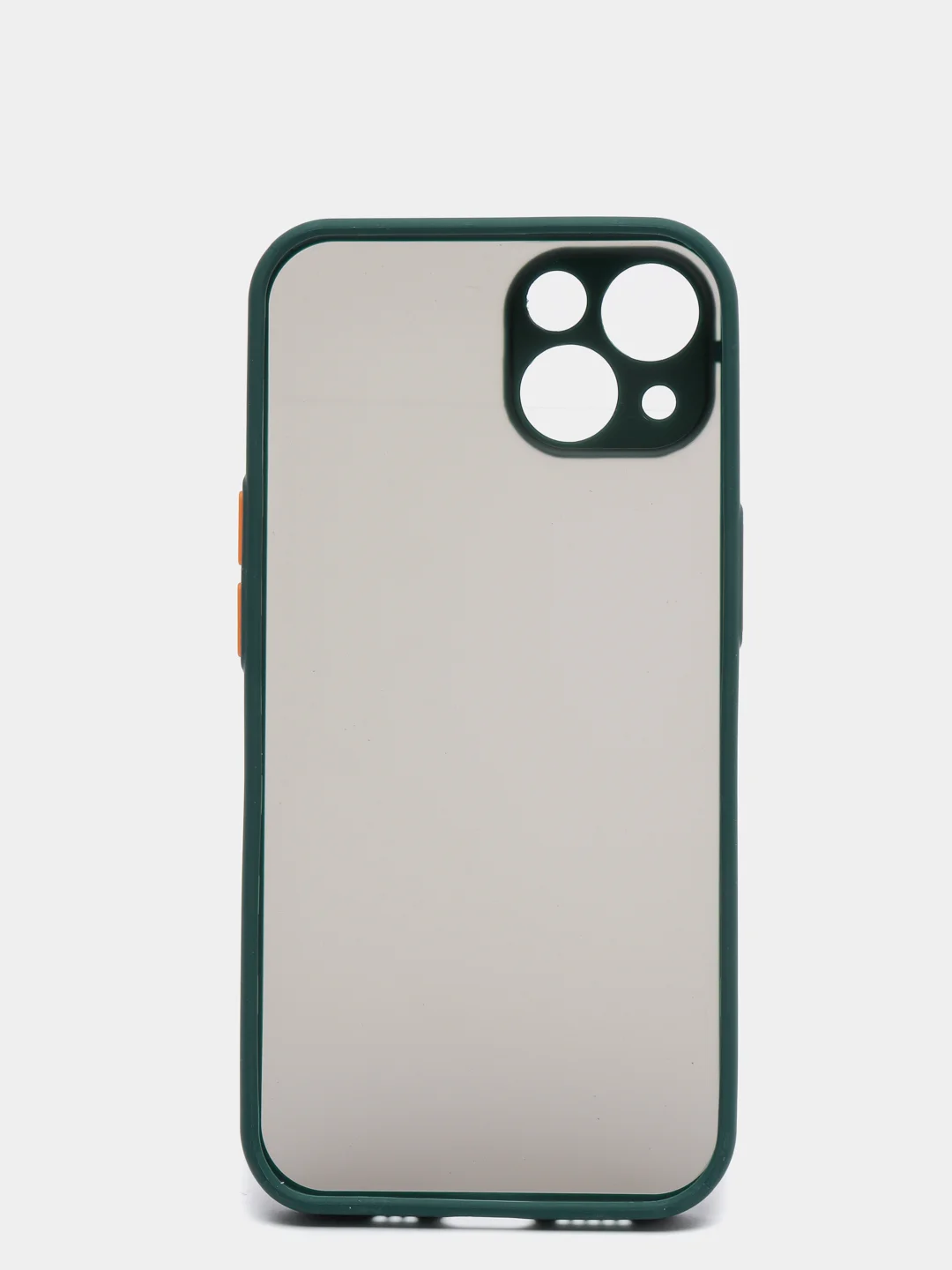 Тёмно-зелёный чехол для Apple iPhone 13 / iPhone 13 Pro / iPhone 13 Pro Max с цветными кнопками