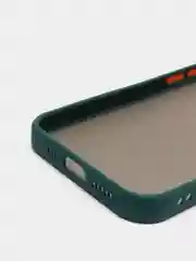 Тёмно-зелёный чехол для Apple iPhone 13 / iPhone 13 Pro / iPhone 13 Pro Max с цветными кнопками