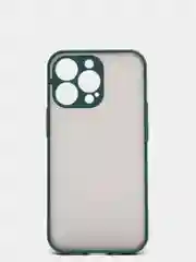 Тёмно-зелёный чехол для Apple iPhone 13 / iPhone 13 Pro / iPhone 13 Pro Max с цветными кнопками