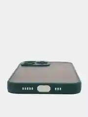 Тёмно-зелёный чехол для Apple iPhone 13 / iPhone 13 Pro / iPhone 13 Pro Max с цветными кнопками