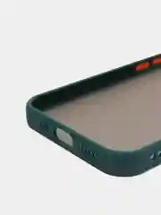Тёмно-зелёный чехол для Apple iPhone 13 / iPhone 13 Pro / iPhone 13 Pro Max с цветными кнопками