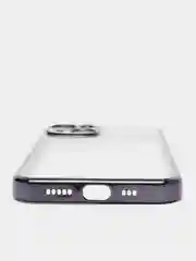 Черный чехол для Айфон (iPhone) 11, 14, 12, XR, 13, Pro, Max, Plus, силиконовый, прозрачный