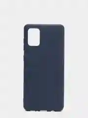 Синий чехол для Samsung Galaxy A71 силиконовый матовый, цветной