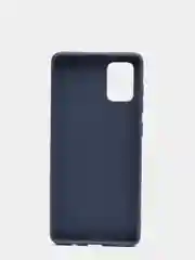 Синий чехол для Samsung Galaxy A71 силиконовый матовый, цветной