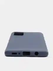 Синий чехол для Samsung Galaxy A71 силиконовый матовый, цветной