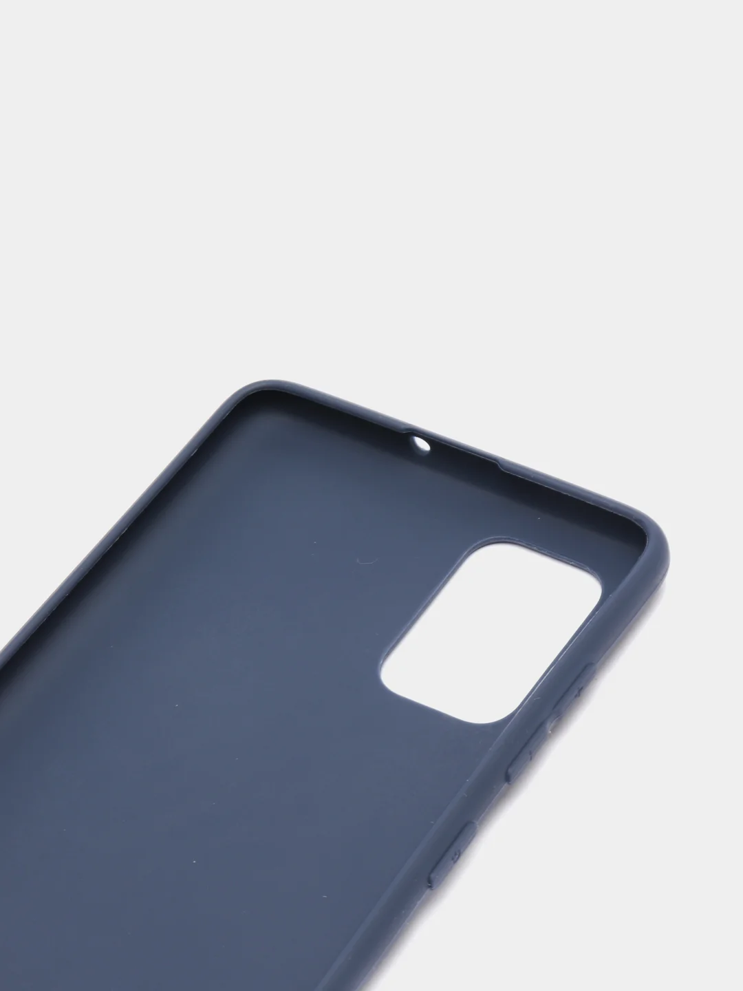 Синий чехол для Samsung Galaxy A71 силиконовый матовый, цветной