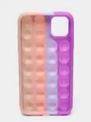Пурпурный силиконовый чехол iPhone 11, Поп Ит