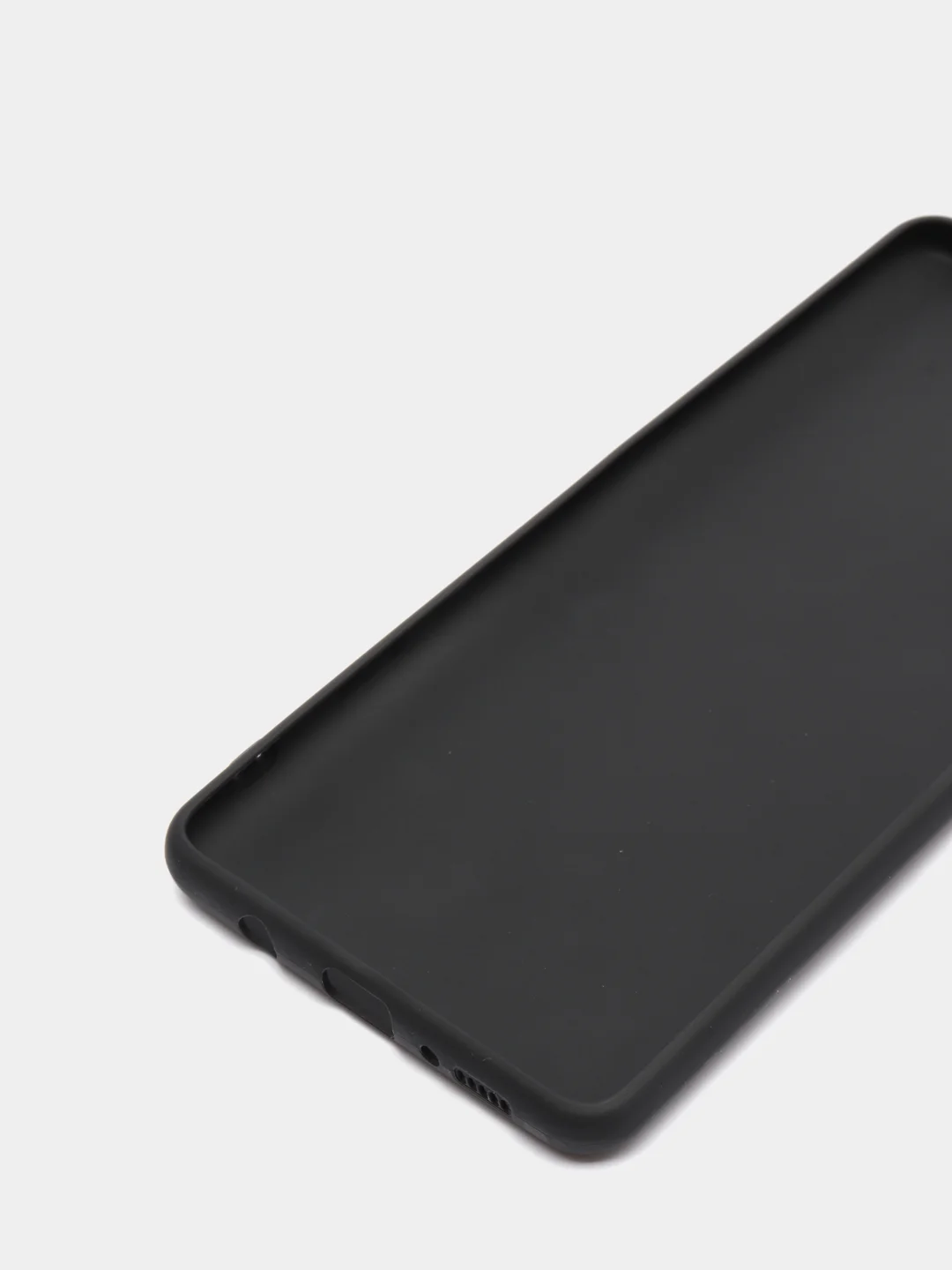 Черный чехол для Samsung Galaxy A71 силиконовый матовый, цветной
