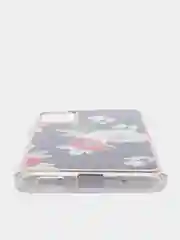 Индиго чехол Xiaomi Poco M3 Pro, Redmi Note 10T силиконовый с мраморным рисунком и цветами