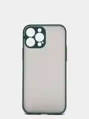 Тёмно-зелёный чехол для Apple iPhone 13 / iPhone 13 Pro / iPhone 13 Pro Max с цветными кнопками