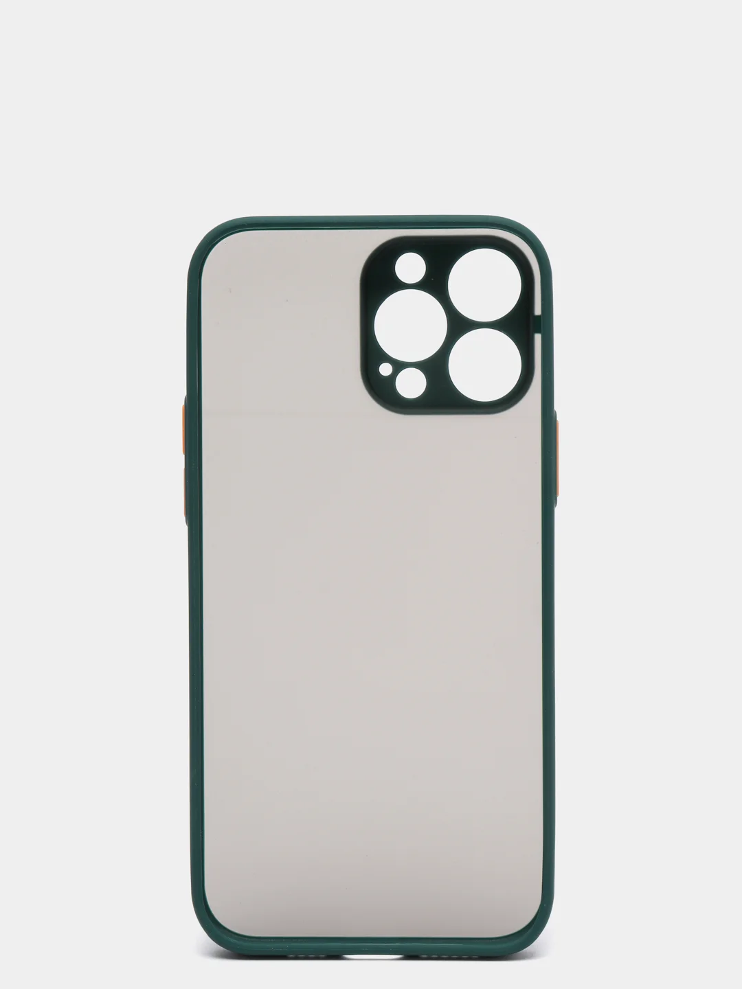 Тёмно-зелёный чехол для Apple iPhone 13 / iPhone 13 Pro / iPhone 13 Pro Max с цветными кнопками