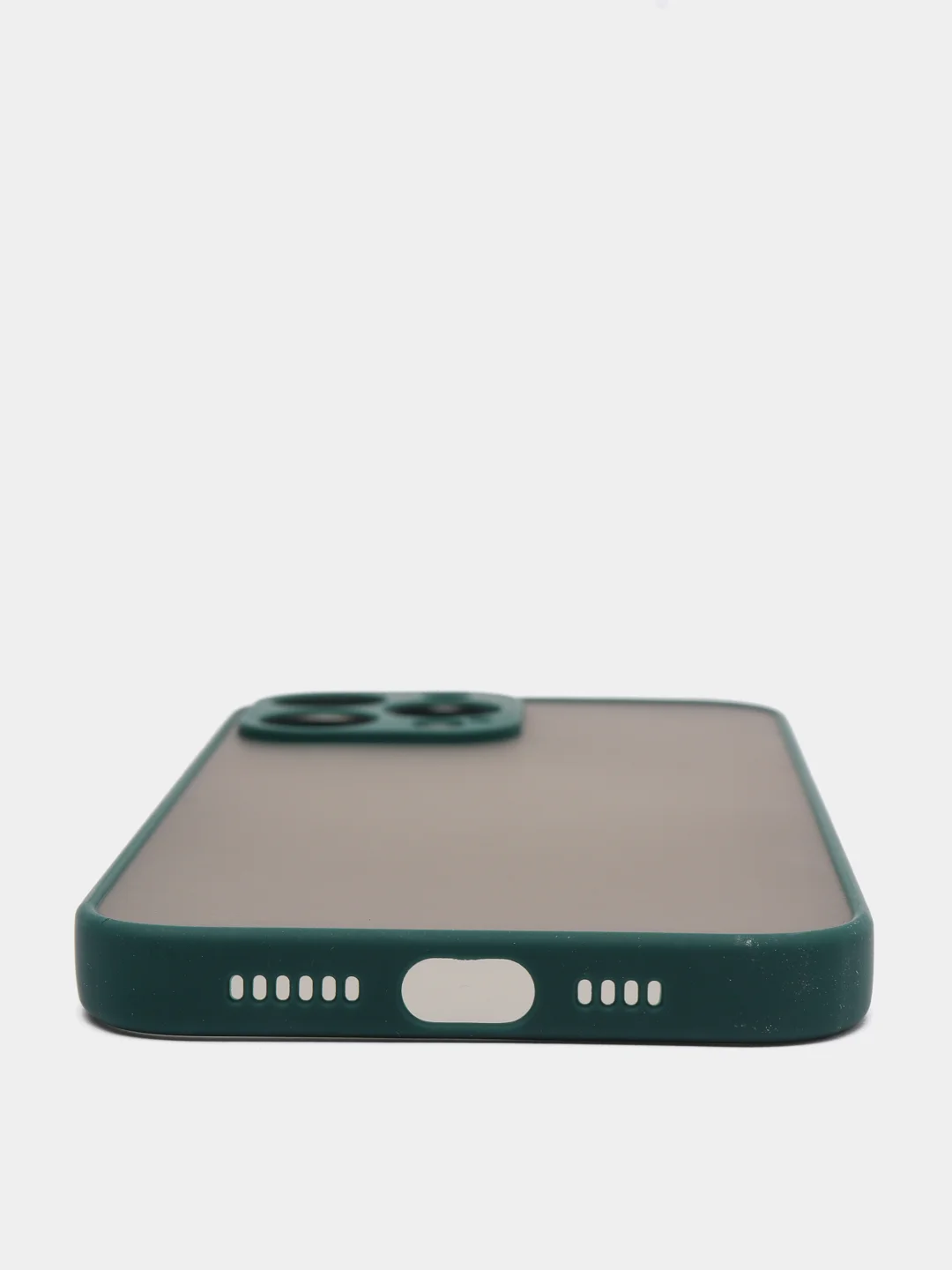 Тёмно-зелёный чехол для Apple iPhone 13 / iPhone 13 Pro / iPhone 13 Pro Max с цветными кнопками