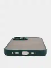 Тёмно-зелёный чехол для Apple iPhone 13 / iPhone 13 Pro / iPhone 13 Pro Max с цветными кнопками