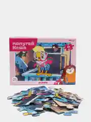 Розовый макси-пазлы "Мультфильмы", 35 элементов
