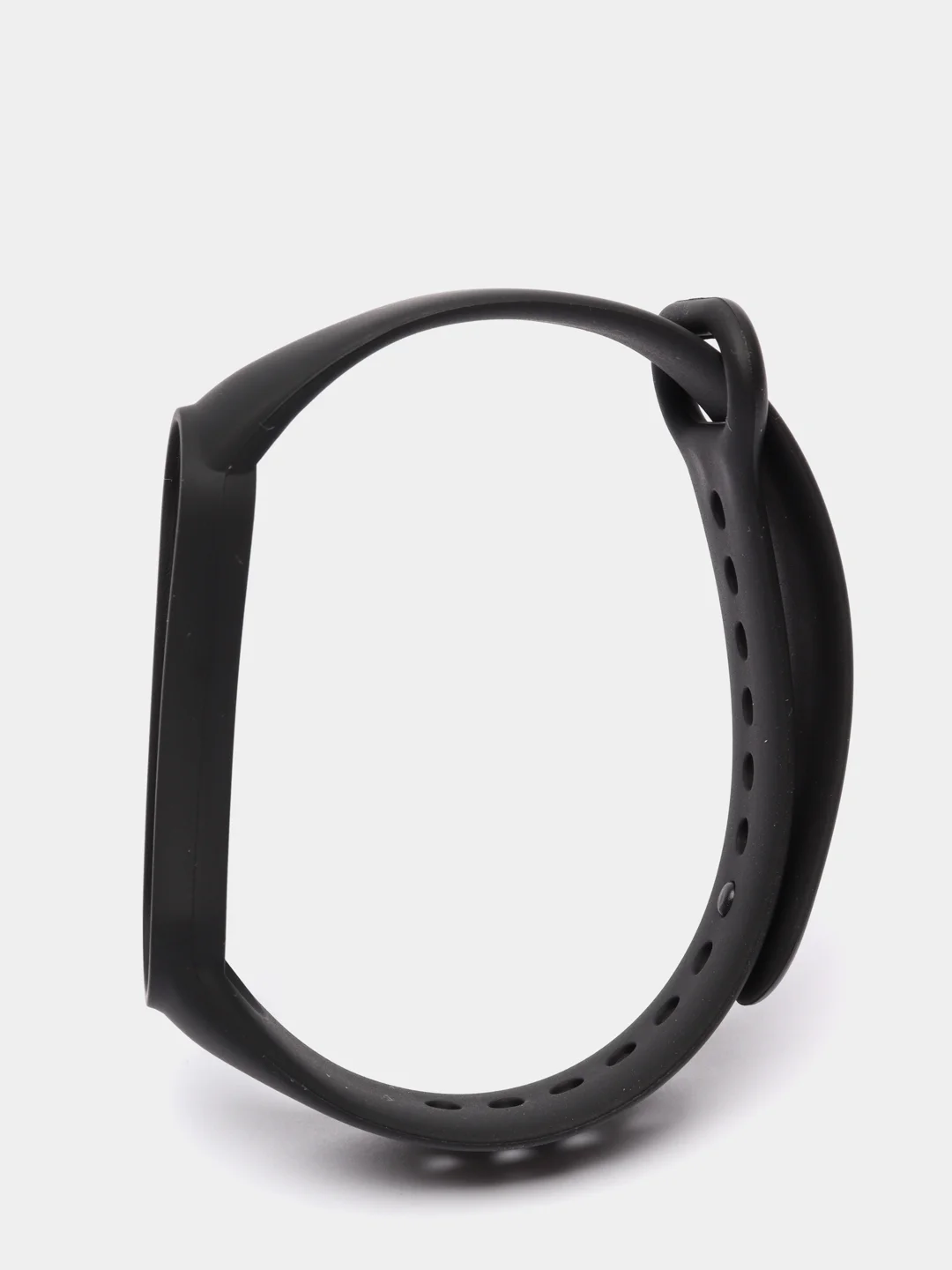 Черный ремешок Mi Band 5 / Mi Band 6, однотонный, силиконовый