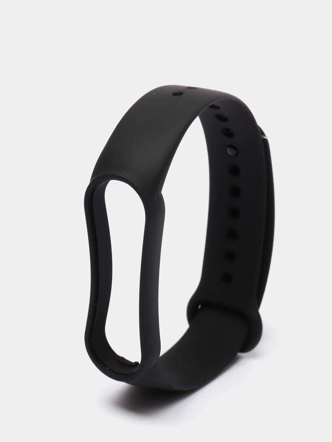 Черный ремешок Mi Band 5 / Mi Band 6, однотонный, силиконовый