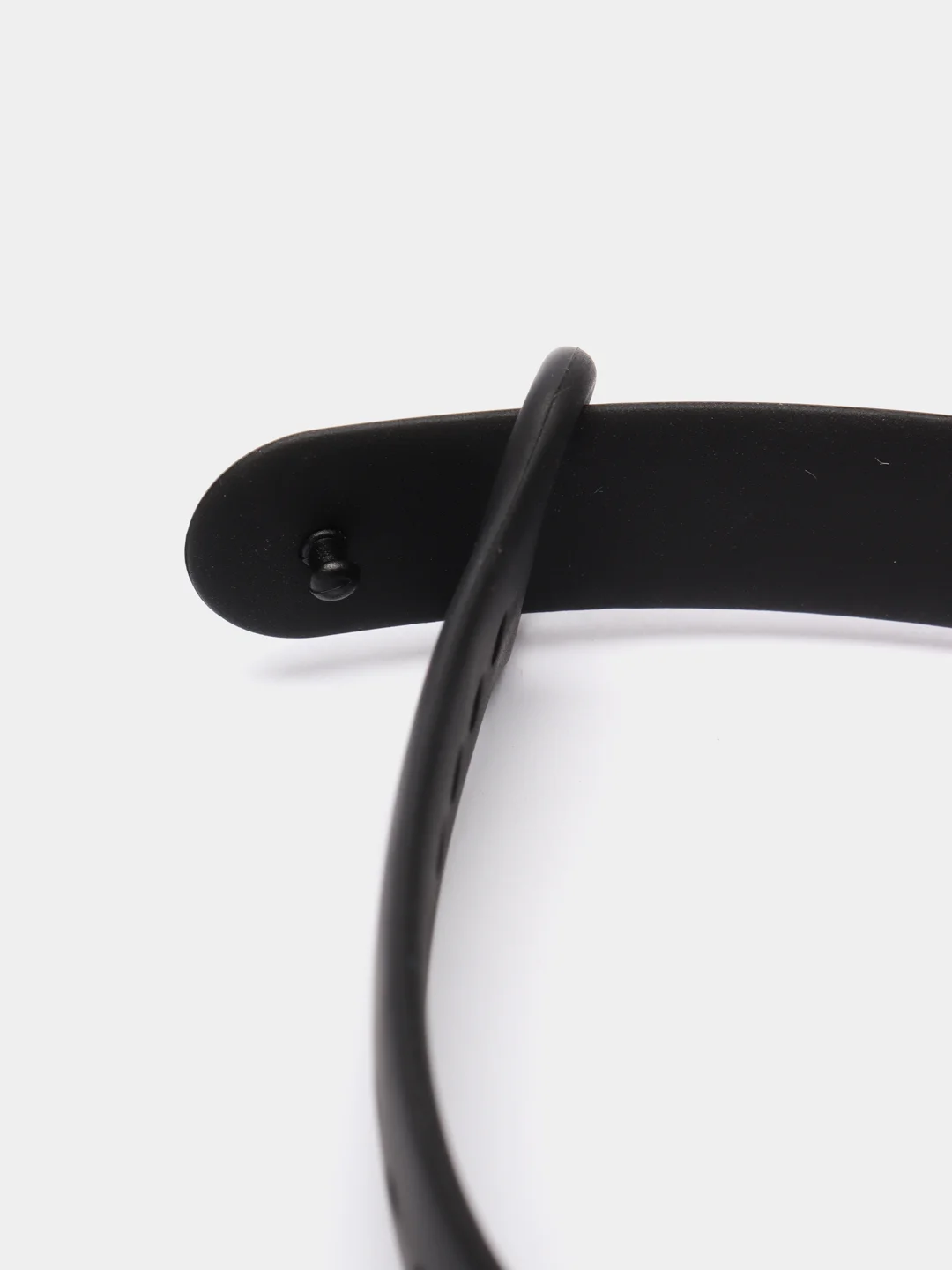 Черный ремешок Mi Band 5 / Mi Band 6, однотонный, силиконовый