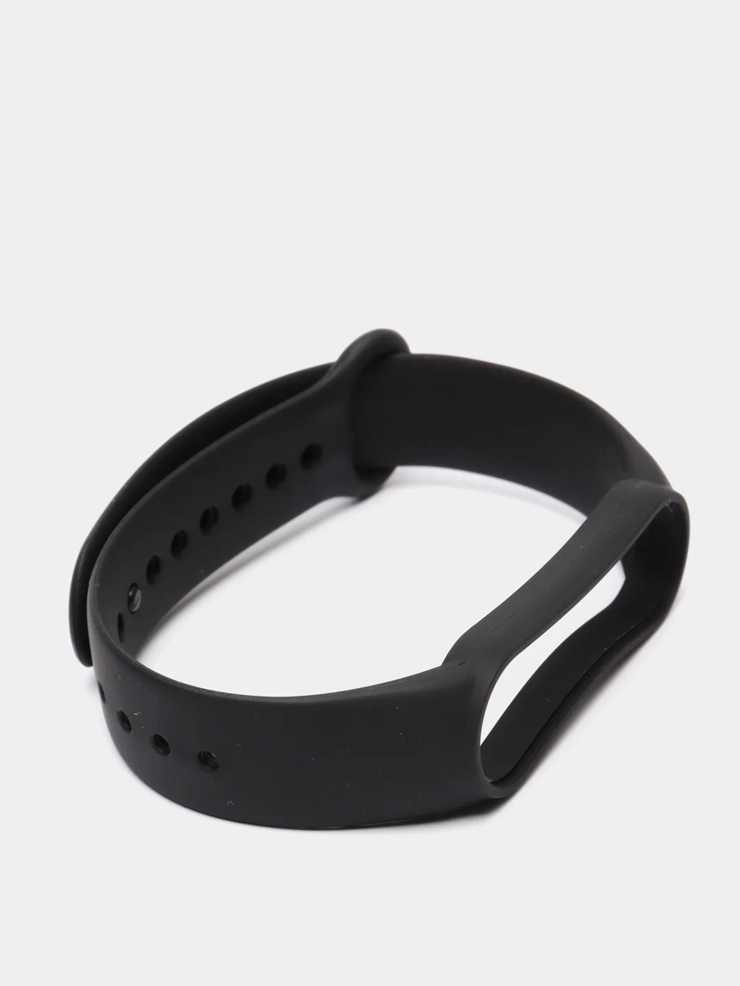 Черный ремешок Mi Band 5 / Mi Band 6, однотонный, силиконовый