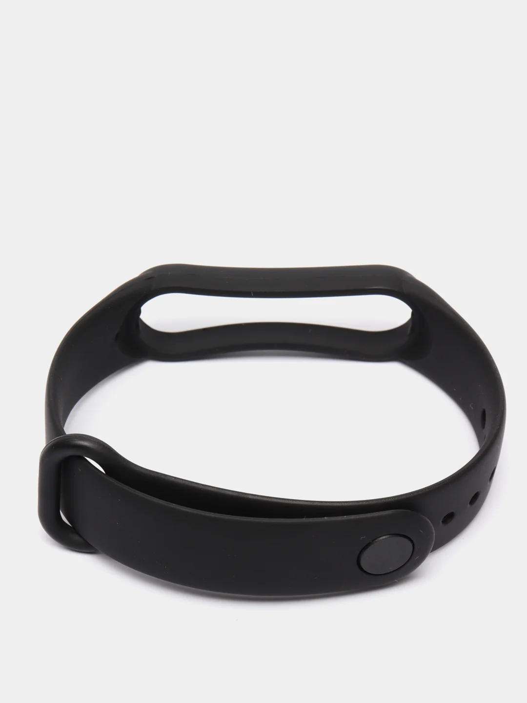 Черный ремешок Mi Band 5 / Mi Band 6, однотонный, силиконовый