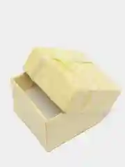 Лимонный коробка подарочная для колец и украшений/ коробочка 4*4*3 см шкатулка