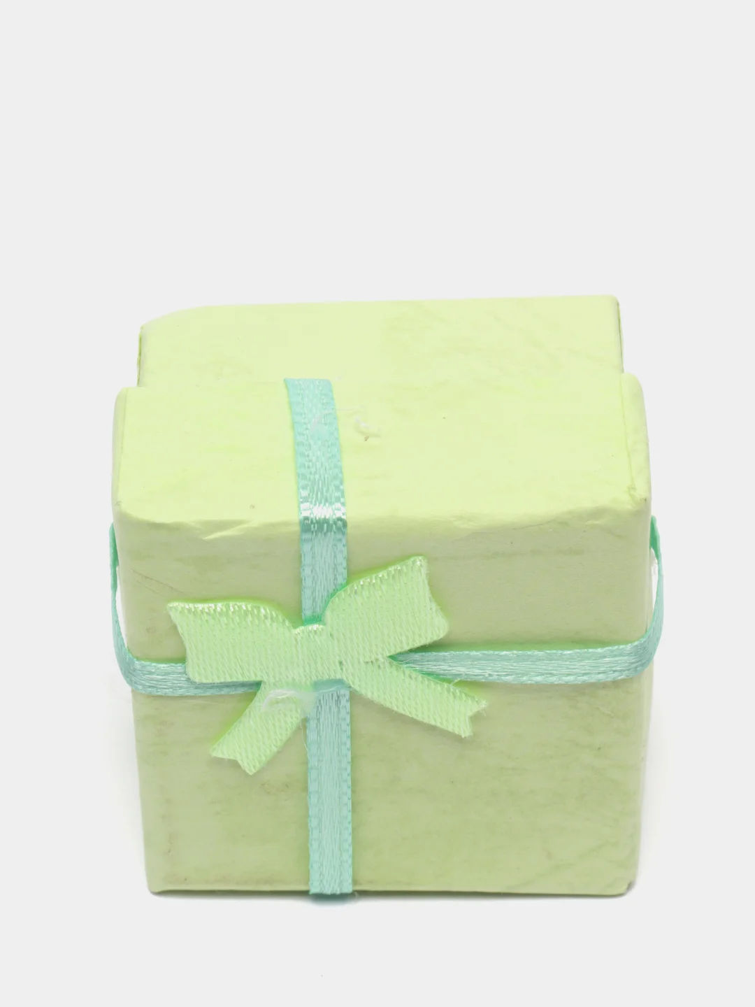 Мятный коробка подарочная для колец и украшений/ коробочка 4*4*3 см шкатулка