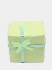 Мятный коробка подарочная для колец и украшений/ коробочка 4*4*3 см шкатулка