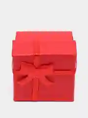 Алый коробка подарочная для колец и украшений/ коробочка 4*4*3 см шкатулка