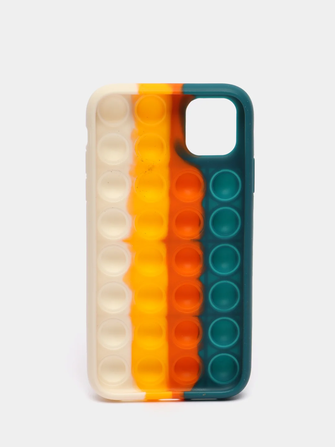 Тёмно-бирюзовый силиконовый чехол iPhone 11, Поп Ит