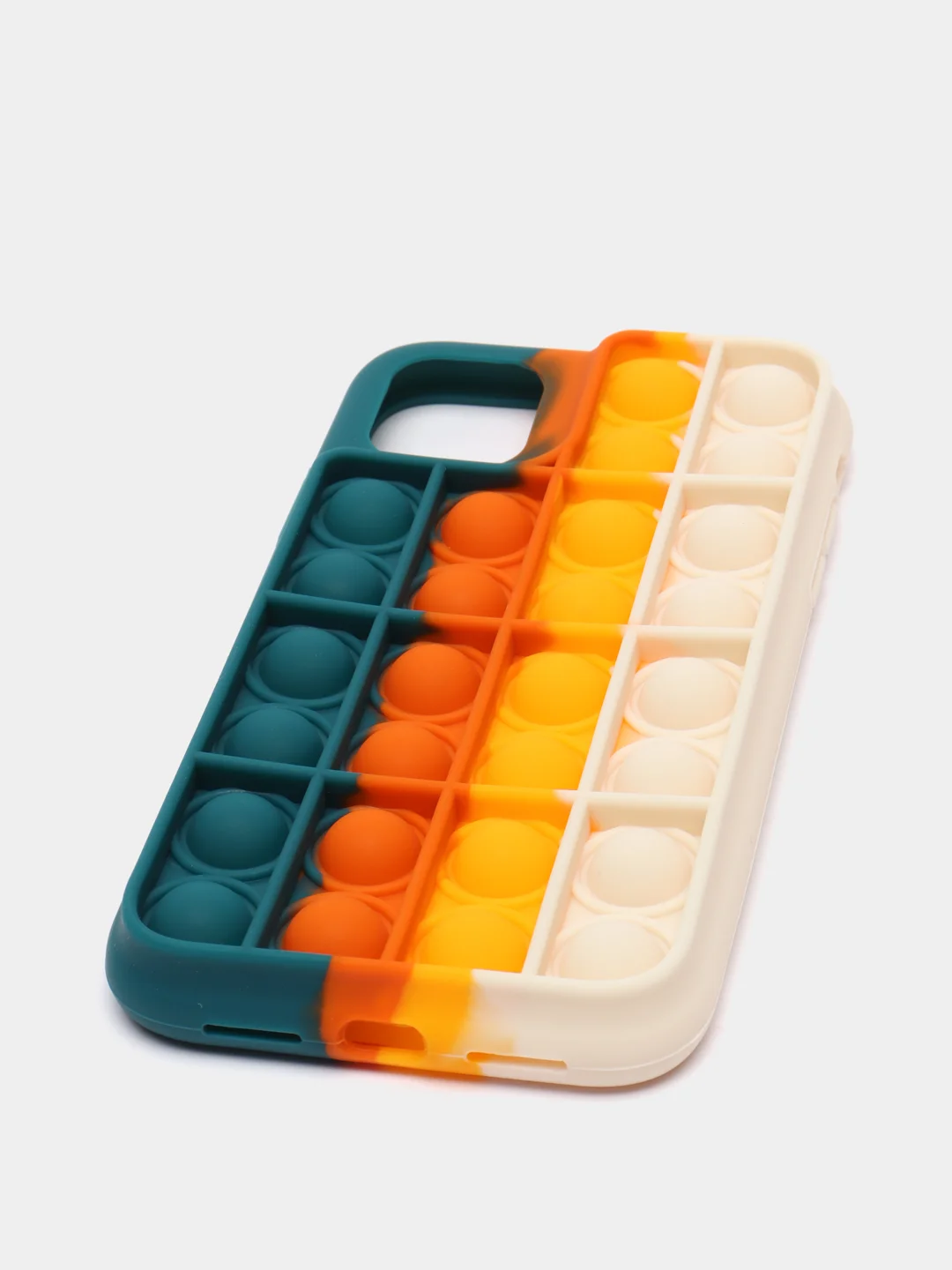 Тёмно-бирюзовый силиконовый чехол iPhone 11, Поп Ит