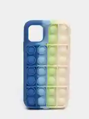 Синий силиконовый чехол iPhone 11, Поп Ит