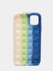 Синий силиконовый чехол iPhone 11, Поп Ит
